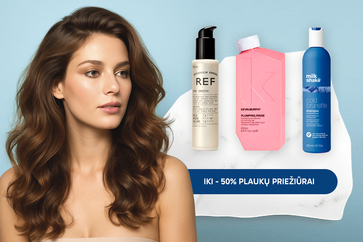 Iki –50 % plaukų favoritams