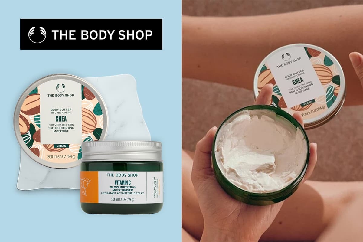 THE BODY SHOP jau pas mus!